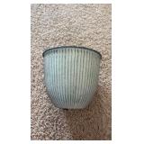 Natural IronStone Garden/Flower Pot, 1.32 Gallon 8-Inches Wide Latte Light Brown Tannish Color