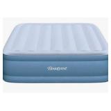 Beautyrest Sensarest Air Mattress with Inset Pump Twin Sized Blow Up Bed 39 x 75 x 14