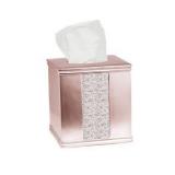 Popular Bath Sinatra Modern Bath Tissue Box Modern Classic Contemporary Decorative Beautiful Designs Bathroom Decor for Home Luxury Bath, Blush Pink Color