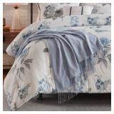 Full/Queen Zenia 7 Piece Comforter Set | Retail $170 | one comforter, two shams, two euro shams, one oblong pillow, one throw
