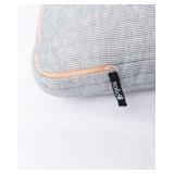 Solid 8 Air Cell Medium Firm Foam Down Alternative Pillow with Instacool, Jumbo