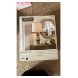 Roanoke Table Lamp | 100 Watts Max | 3 way switch | base cracked needs epoxy 30.25H x 15W x 15D