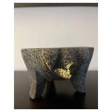 2-pc. Mortar & Pestle - Pig Shape - Retail $100 - Measurements: 8” Depth Capacity: 2 Cups Maximum Temp (f): 400 Degrees FCare: Hand Wash