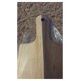 Wooden Charceuteri Board for Entertaining and Parties, Multi-Colored Stained Wood, Still in Original Plastic Wrap