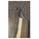 Wooden Charceuteri Board for Entertaining and Parties, Multi-Colored Stained Wood, Still in Original Plastic Wrap