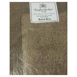 Knightsbridge Bella Napoli Bath Rug | 20x30 | Color Stone | Retail $35