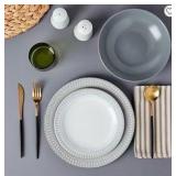 Fieldcrest Cambria *Partial* Stoneware Dinnerware Set | 4 Dinner Plates, 4 Salad Plates, 2 Dinner Bowls