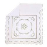 Queen | Heather White Queen Embroidered Cotton Bedspread