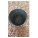 Natural IronStone Garden/Flower Pot, 1.32 Gallon 8-Inches Wide Charcoal Gray Brownish Color