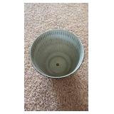 Natural IronStone Garden/Flower Pot, 1.32 Gallon 8-Inches Wide Latte Light Brown Tannish Color