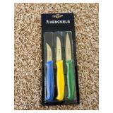 J.A. Henckels International 3-pc Paring Knife Set - Multi-Colored Great for Cutting Fruit and Vegetables and for Finer Cutting