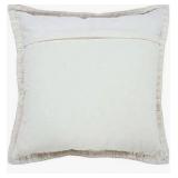 LR Home Wilma Set of 2 Beige Stitch Bordered Adult Decorative Throw Pillows