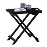 Convenience Concepts Designs2Go Folding Tray Table, Black