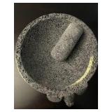 2-pc. Mortar & Pestle - Pig Shape - Retail $100 - Measurements: 8” Depth Capacity: 2 Cups Maximum Temp (f): 400 Degrees FCare: Hand Wash