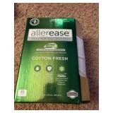 AllerEase Cotton Fresh Mattress Protector - Full Size Cotton Zip Flexfit Waterproof Allergy Defense Odor Neutralizing