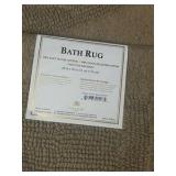 Knightsbridge Bella Napoli Bath Rug | 20x30 | Color Stone | Retail $35