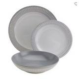 Fieldcrest Cambria *Partial* Stoneware Dinnerware Set | 4 Dinner Plates, 4 Salad Plates, 2 Dinner Bowls