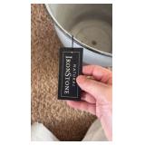 Natural IronStone Garden/Flower Pot 14-Inches Wide 3.6 Gallon Timberline Pearl Gray Color