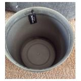 Natural IronStone Garden/Flower Pot 14-Inches Wide 3.6 Gallon Dark Brownish Gray Color