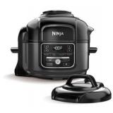 Ninja Foodi 7-in-1 Programmable Pressure Fryer, Slow Multi Cooker with TenderCrisp Technology, 5 Pot, 3-qt. Air Fry Basket (OP101), 5-Quart, Black/Gray