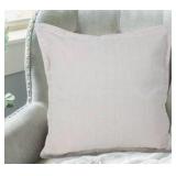 LR Home Wilma Set of 2 Beige Stitch Bordered Adult Decorative Throw Pillows