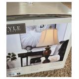 Sienna Table Lamp 26.75in x 15in x 15in Elegant Hand Applied Finish, Polyresign Material 100 Watts Max (bulb not included)