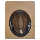 Western Express Designer Cowboy Accessory Hat, Tan Color, Good Qualiry Material With Leather Accents on Base of the Hat, Great Fashion Item For Men or Women