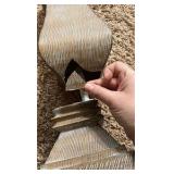 Roanoke Table Lamp | 100 Watts Max | 3 way switch | base cracked needs epoxy 30.25H x 15W x 15D