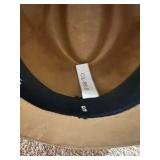 Western Express Designer Cowboy Accessory Hat, Tan Color, Good Qualiry Material With Leather Accents on Base of the Hat, Great Fashion Item For Men or Women