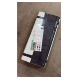 Plastic Straw Outdoor Waterproof Patio and Deck Rug, Foldable, Reversible, Great for Camping, RV, Deck, Porch, Picnic, Beach, Balcony, Black and White Stripes Design