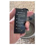 Natural IronStone Garden/Flower Pots, Two Small Pots 6 Inches Wide 0.4 Gallon Size Light Brown Tannish Color With Decorative Lines