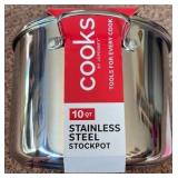 10 QT Stainless Steel Stockpot Cooks Brand