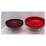 Set of Two Fiesta Serving Bowls – Cinnabar & Scarlet