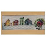 Vintage Handmade Cross-stitch Artwork