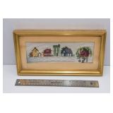 Vintage Handmade Cross-stitch Artwork