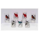 Set of 7 Vintage Songbird Drinking Glasses – Anchor Hocking