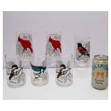 Set of 7 Vintage Songbird Drinking Glasses – Anchor Hocking