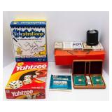 Variety of Board Games and Decks of Cards