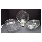 Anchor Hocking Savannah Bakeware Set – Quiche Dish, Lasagna Dish & Oval Covered Casserole Dish