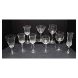 Assorted Fancy Drinking Glassware – Set of 9
