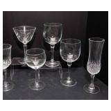 Assorted Fancy Drinking Glassware – Set of 9