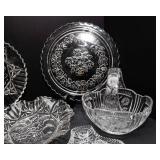 Cut Glass Serving Ware - 7 Pieces