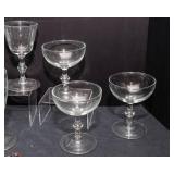 Vintage-Style Champagne Coupe Glasses – Set of 7 + Bonus Glasses & Wine Charms