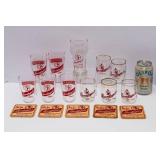Leinenkugel Glassware & Coasters Set