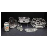 Variety of Intricate Cut Glassware