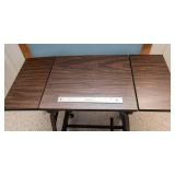 Rolling Table with Fold-Down Leaves – Compact Utility Table