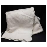 White 100% Cotton Coverlet