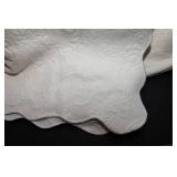 White 100% Cotton Coverlet
