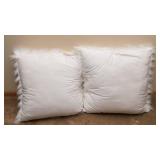 Set of Two Fluffy Decorative Pillows
