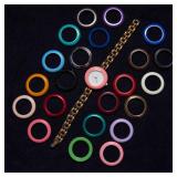 Vintage Gucci Bezel Watch – Interchangeable Color Disc Set (23 Discs, 7”)